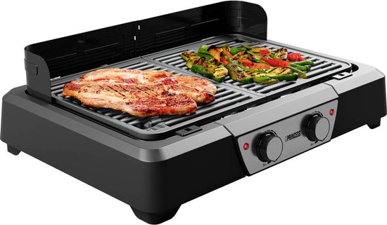 Princess BBQ tafel grill 112254 – zwart – regelbare thermostaat – 2000W