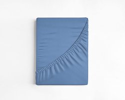 Dreamhouse Katoen Hoeslaken - 90x200 cm - Blauw - Eenpersoons