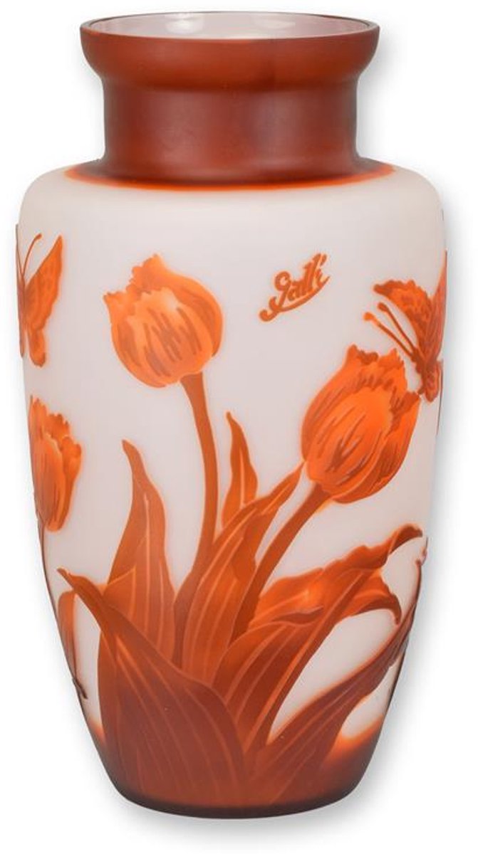 Vaas - "Tulip" - Cameo Glas - 29,8 cm hoog