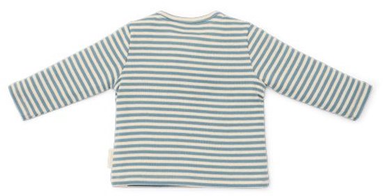 T-shirt manches longues Little Dutch - Taille 50 - Garçons - Blue pierre, Blauw - Forest Friends Nouveau-né