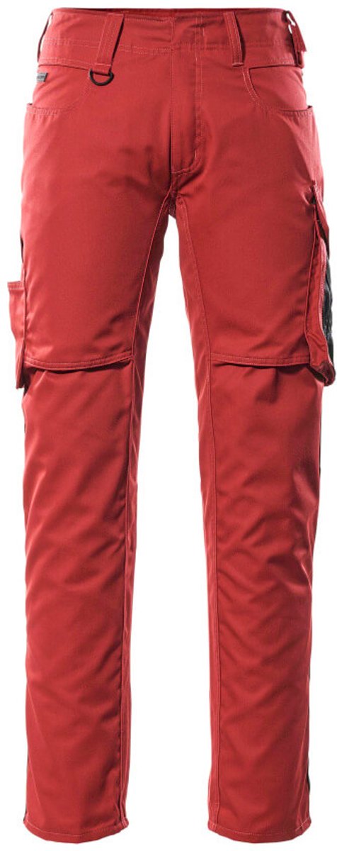 Mascot Unique Broek met dijbeenzakken 12579-442 - Rood/Zwart - C46 - 82