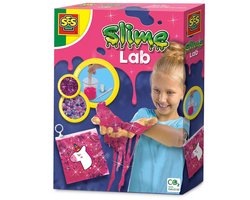 SES Creative - Slime lab - Unicorn - Zelf glitter slijm maken in zakje - Met kralen, sticker en zip-lock zakje - Unicorn speelgoed