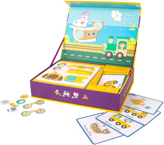 Classic World Magnetische puzzeldoos verkeer - educatief speelgoed.
