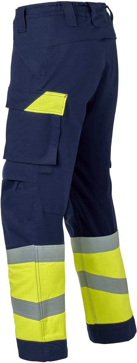HAVEP Werkbroek Multiprotector 80570 - Marine/Fluo Geel - 62