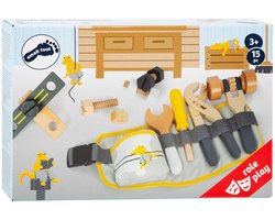 Small Foot - Gereedschapsriem met Houten Gereedschap Miniwob