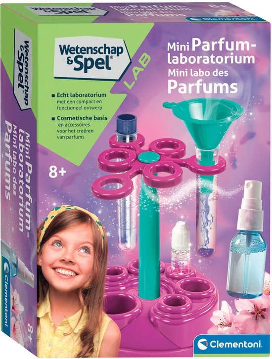 Clementoni - MiniLab Parfum - Experimenteerset - STEM Speelgoed - Zelf Parfums Maken - Vanaf 8 Jaar