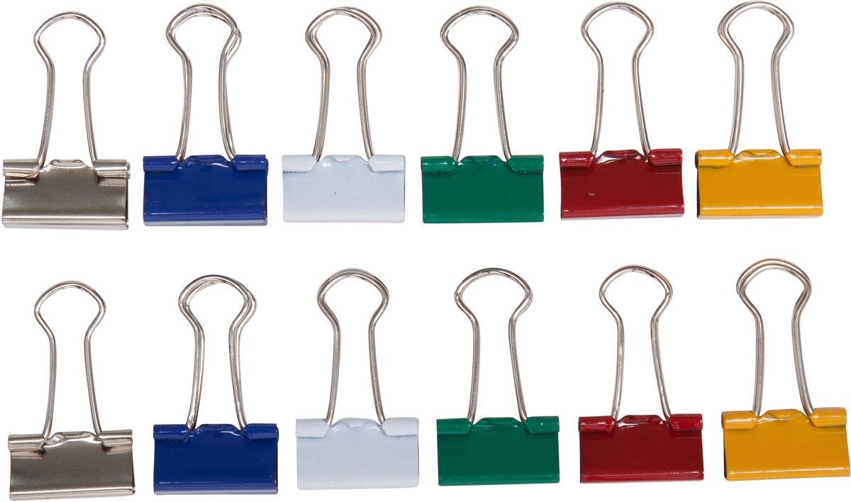 Papierklem maul 213 19mm cap 7mm ass | 300 stuks