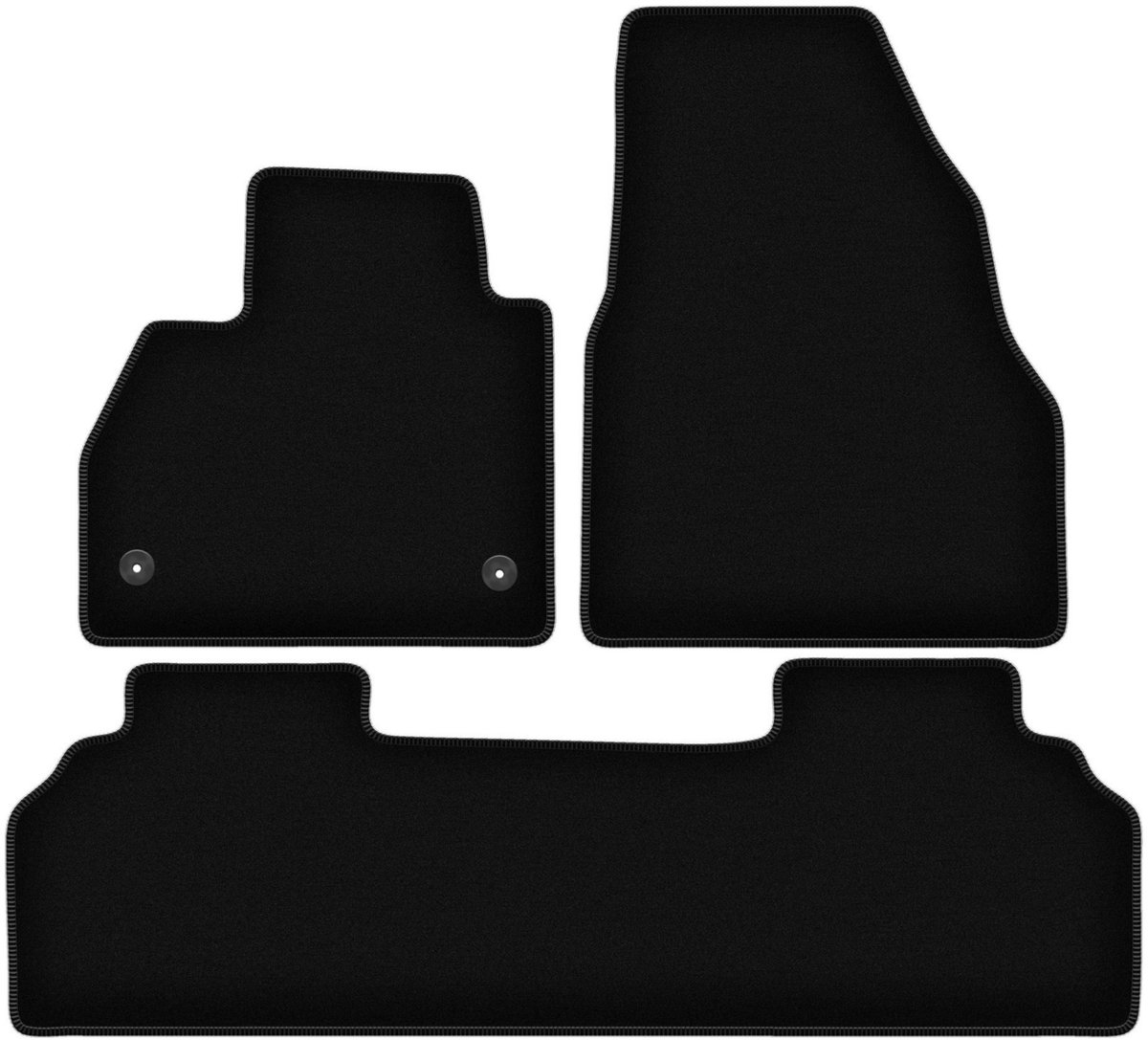 BASIC zwarte velours matten voor: Mercedes Citan combivan (2012-)