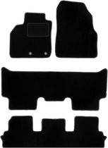 Zwarte veloursmatten voor: Renault Grand Scenic III 7-zits (2009-2015)