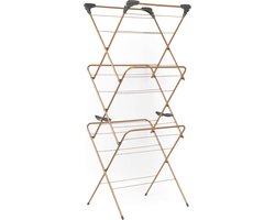 150-jaar jubileum koperen editie elegant kledingrek - 3 lagen - 15 meter droogruimte - opvouwbaar en compact - maximaal 15 kg belasting