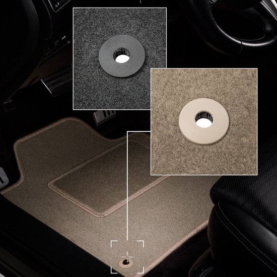Beige veloursmatten voor: Volvo XC60 II SUV (2017-)