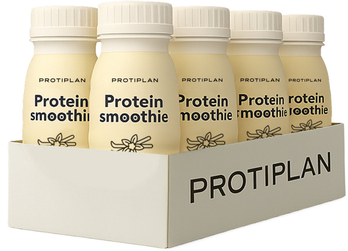 Goedkoopste Protiplan | Tray Proteïne Smoothie Vanillesmaak | 8 x 250 ml | Heerlijke Smoothie Eiwitdieet | Voordeelpak | Ready to Go Proteïne drank | Snel afvallen zonder hongergevoel!