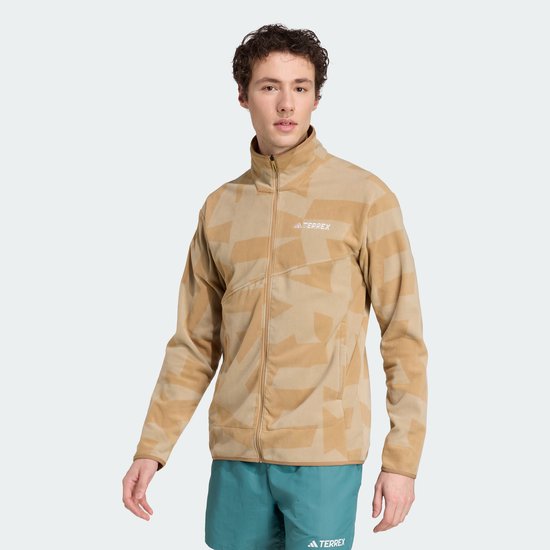 adidas TERREX Veste molleton entièrement zippée imprimée Terrex Multi - Hommes - Marron - M