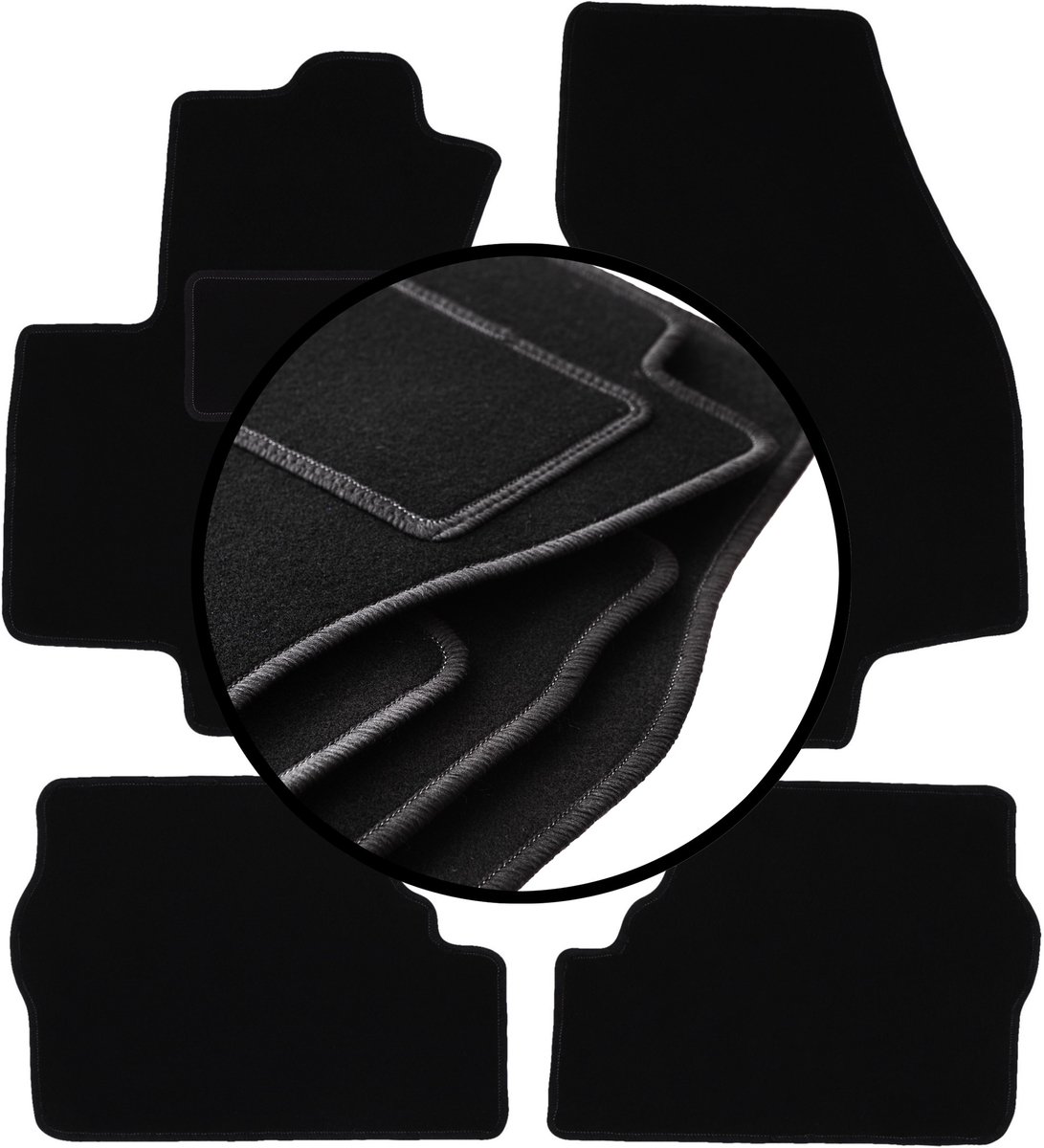 Complete set veloursmatten voor: Opel Zafira A minivan (1999-2005)