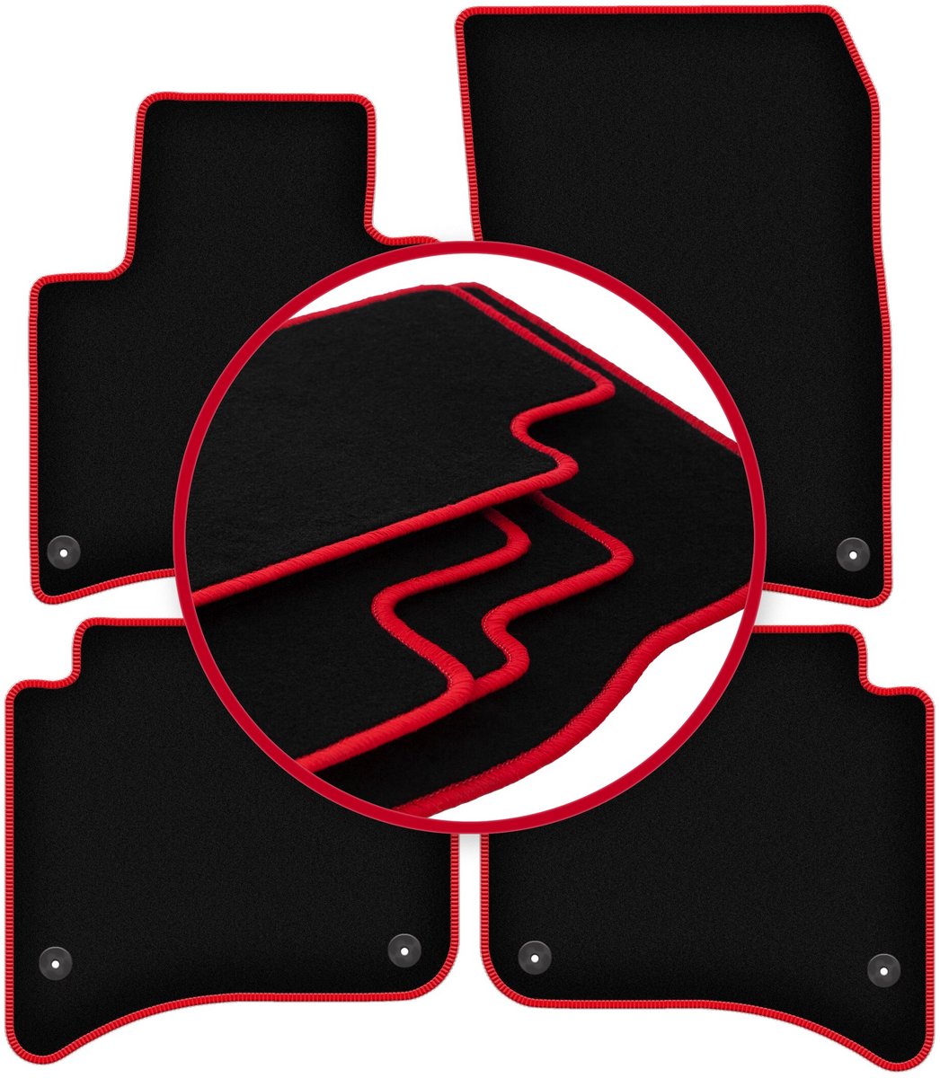 CARLUX-RED automatten voor: Volkswagen Touareg II SUV (2010-)