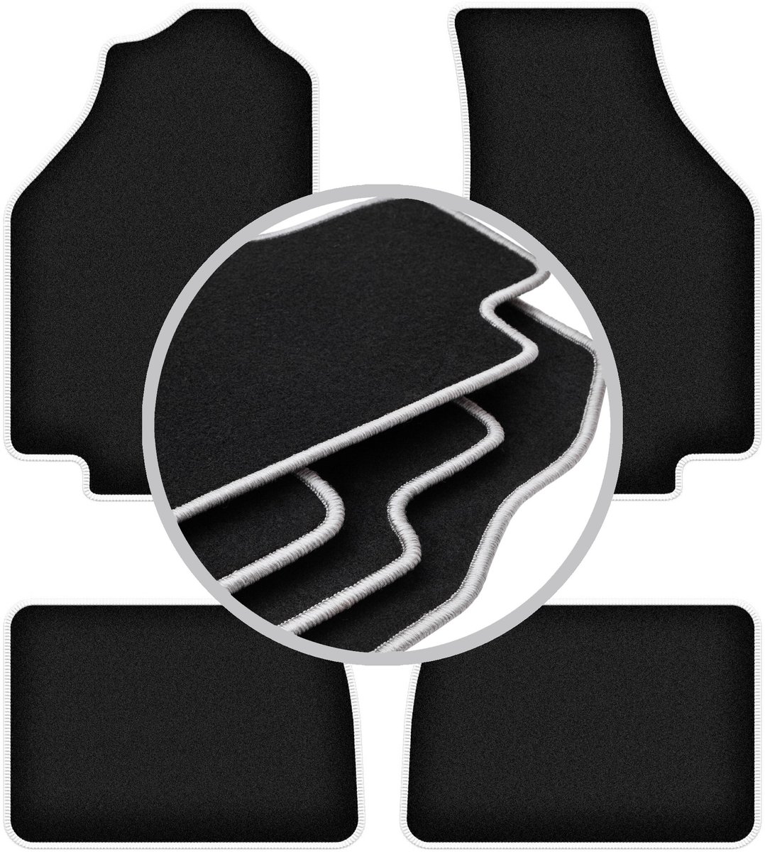 CARLUX-SILVER automatten voor: Honda Civic III hatchback (1983-1987)