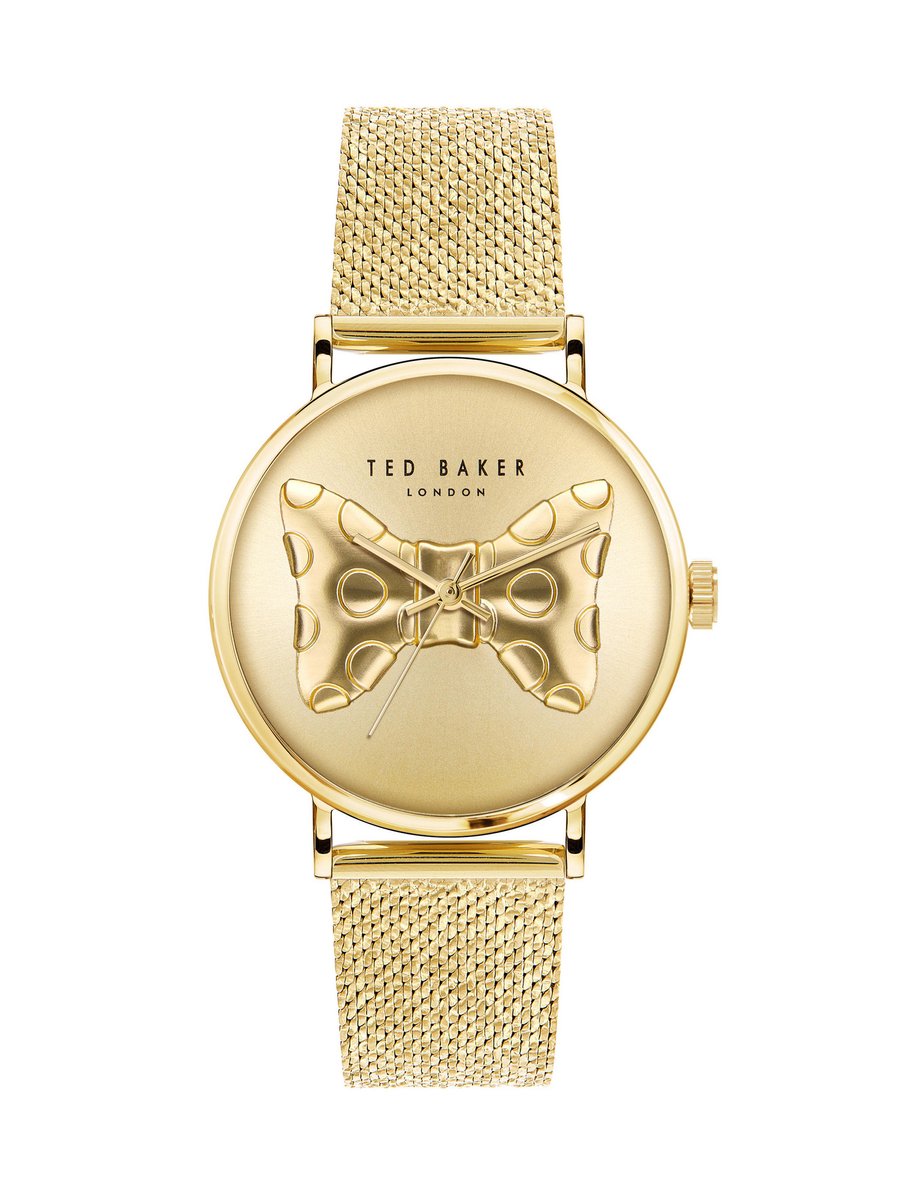 Ted Baker Phylipa Iconic Tb Iconic Kwarts Analoog Horloge Gouden Toon Case: 100% Stainless Steel | Armband: 100% Stainless Steel 37 BKPPHS303W0