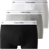 Lot de 3 boxers Calvin Klein coupe décontractée pour homme - Zwart/ Grijs/ Wit - Taille XXL