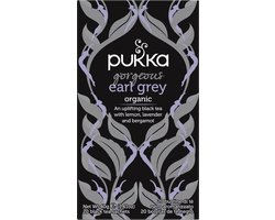 Pukka Tea Earl Grey - 20 Theezakjes - Biologische Zwarte Thee - Bergamot & Lavendel - 1 x 20 zakjes