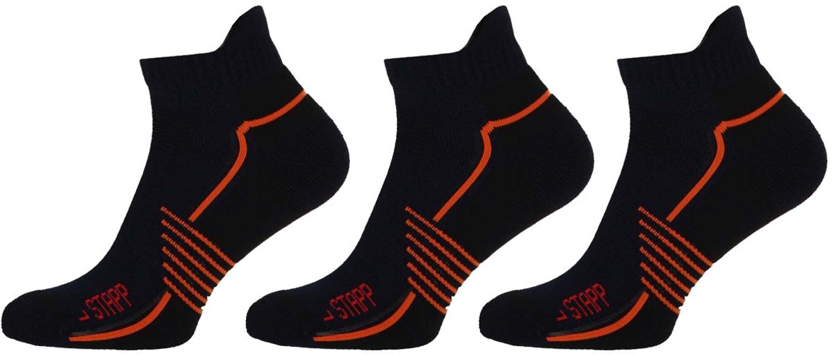 STAPP Wandelsokken Sneaker Active Outdoor Bamboe 3 paar Marine Zwart