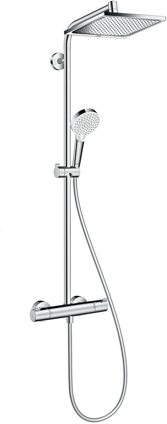 hansgrohe Crometta E Showerpipe 240 1jet met thermostaat chroom