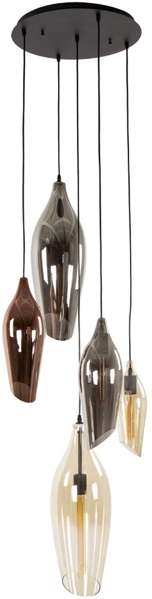 AnLi Style Hanglamp 5L getrapt Cocoon mix glass