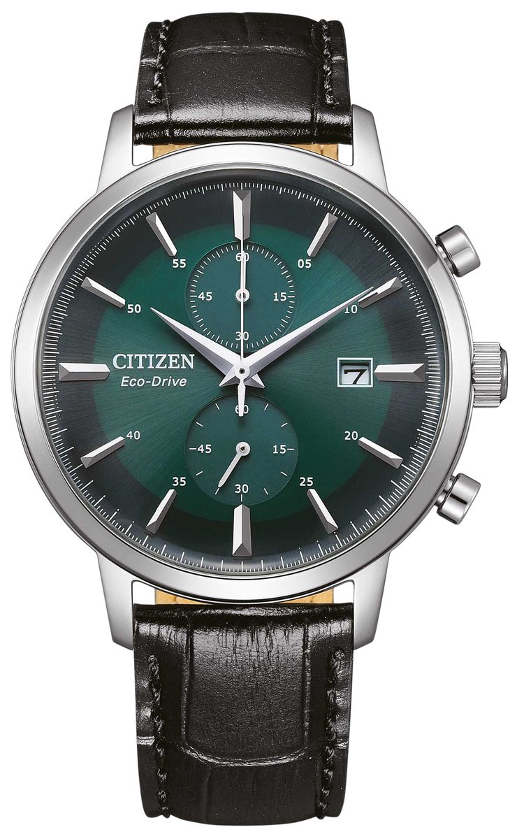 Citizen CA7069-24X Horloge - Leer - Zwart - Ø 41 mm