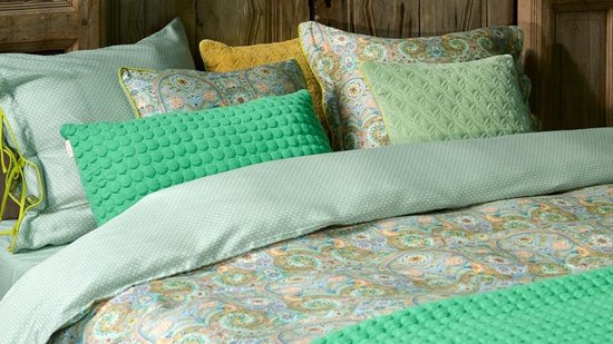 Pip Studio Kikoy Dekbedovertrek - Extra breed - 260x200/220 cm - Groen