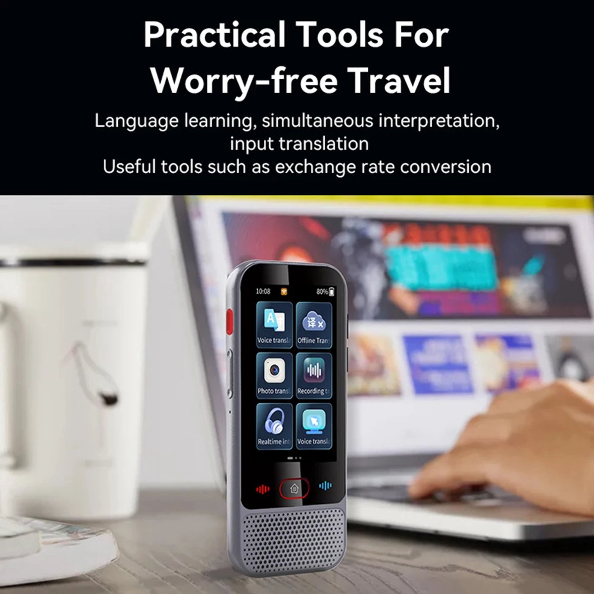 MazrekuHome Vertaalapparaat Snelle Tweerichtingsvertaling - afbeelding 3