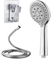 Douchette à main robuste Ibenzoa® avec 5 modes de pulvérisation et flexible en acier inoxydable de 1,5 m – Pour les bains et douches en famille