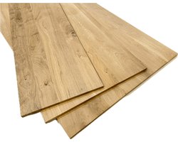 Eiken plank recht 40x120cm - 18mm - Eiken plank - Meubelpaneel - Kastplank - Legplank - Timmerpaneel