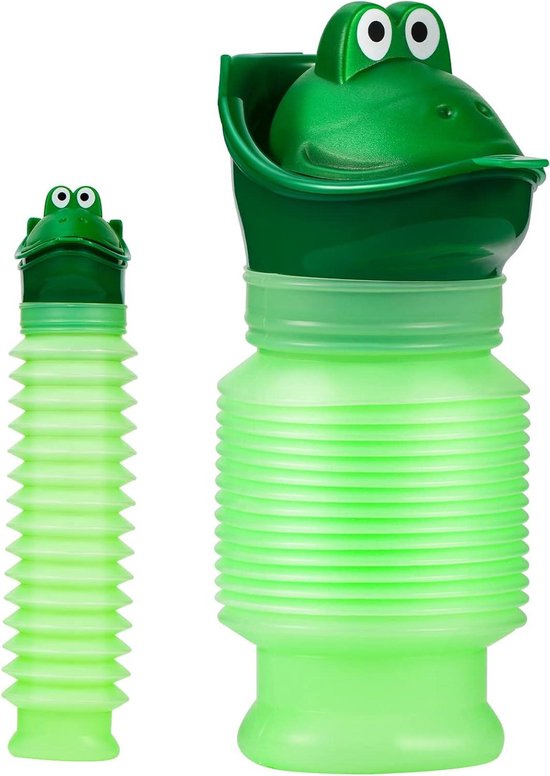 Vioesrry Emergency urinoir, draagbare herbruikbare krimpbare camping draagbare toilet urine fles tas reizen potje urine trechter voor unisex mannen vrouwen kinderen (750 ML