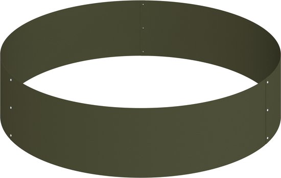 vidaXL - Tuin - Plantpot - Olijf - Groen - 90 - x - 90 - x - 20 - cm - Koudgewalst - staal