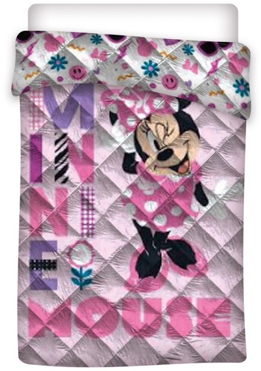 Disney Minnie Mouse Sprei Bloemen - 140 x 200 cm - Polyester