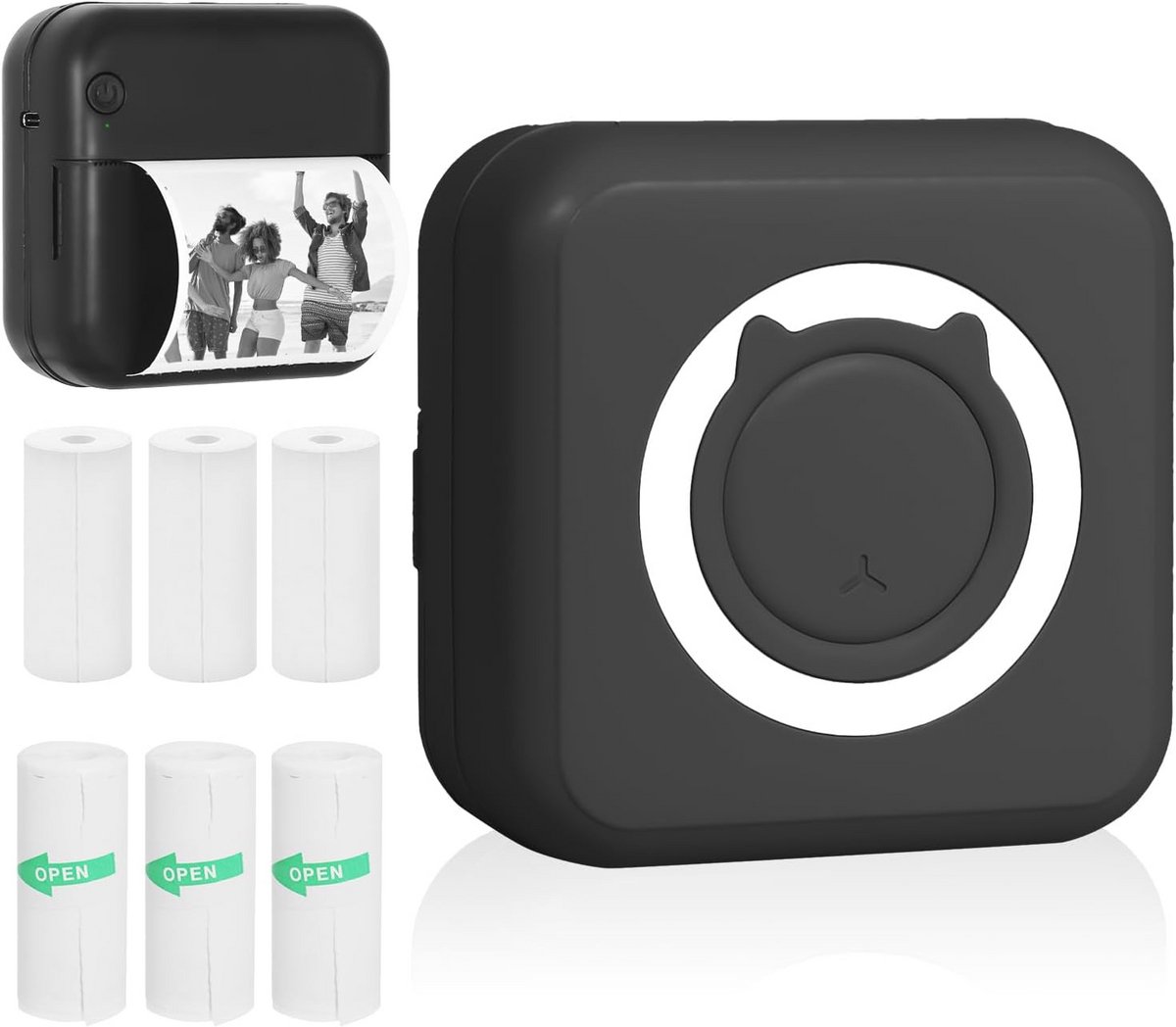 Draagbare thermische printer voor etiketten, foto’s en notities - Bluetooth compatibel met Android en iOS