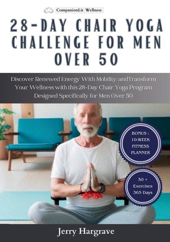 28 Day Chair Yoga Challenge for Men Over 50 - cover