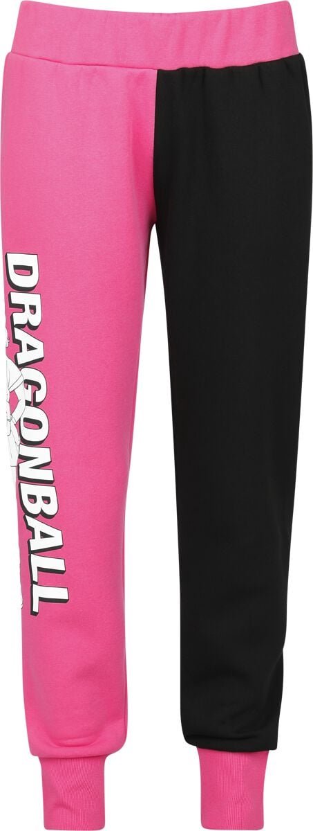 Dragon Ball Bulma - Color Patchwork Dames Trainingsbroek - zwart/roze - XS