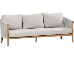 Loungebank Es Vedra | 3-persoons | Teakhout & Cream