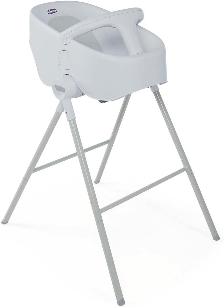 Babybadje Bubble Nest - Hoge Badstoel voor Douche en Badkuip - Geschikt voor Baby's van 0 tot 11 kg - Grijs