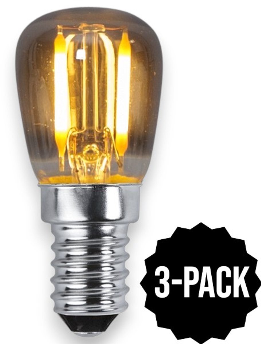 3-Pack | Mini lampje - E14 - 1W - Super Warm Wit
