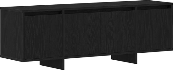 vidaXL - Meuble TV - Zwart - Chêne - 120 x 30 x 40,5 cm - Fabriqué en bois