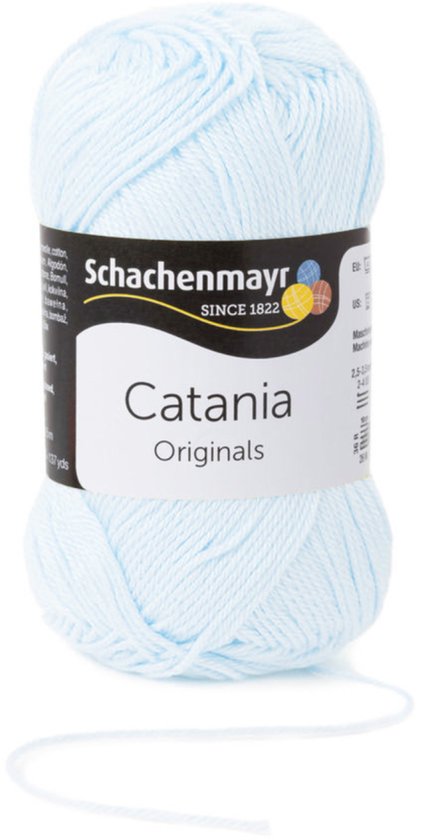 Schachenmayr Catania - katoen garen - licht blauw (8415) - pendikte 3 a 3,5mm - 1 bol