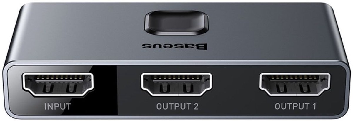 Baseus Matrix HDMI Switcher - HDMI Divider voor TV/Monitor - HDMI Splitter - Grijs