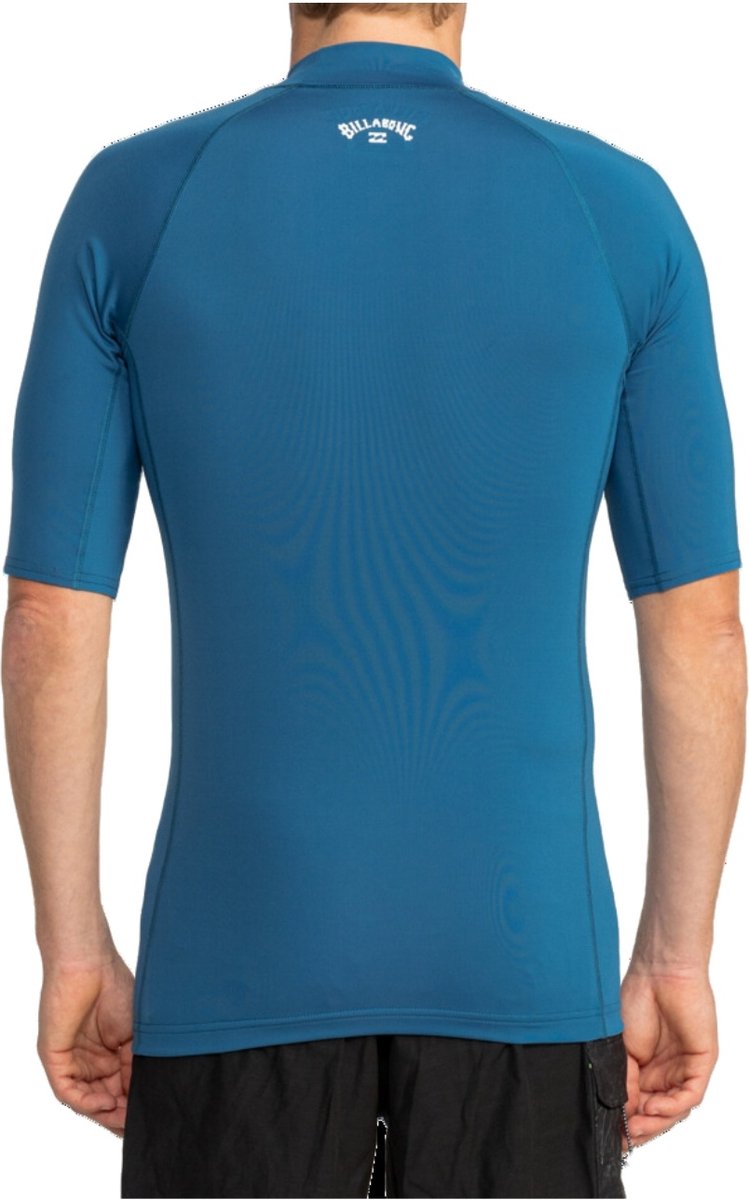 Billabong Heren Logo Surf Short Sleeve Lycra Vest - Da