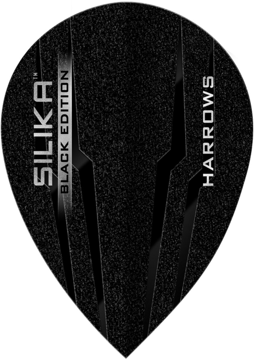 Harrows Silika Black Pear Tough Crystalline Coated - Dart Flights