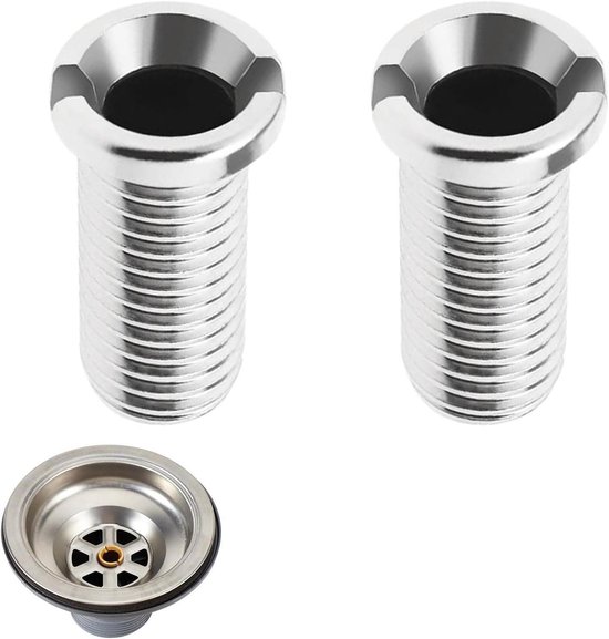 HAPPOW M12 x 70 mm holle schroef spoelbak, messingspoelbakvercromming, wastafelschroeven, instelschroef, reserveonderdelen voor Franke/blanco gootsteen