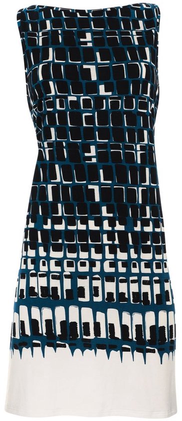 Robe de plage Sunflair pour femme – Robe Mouwloos – Motif géométrique – 100 % viscose – Légère et aérée – Taille 40