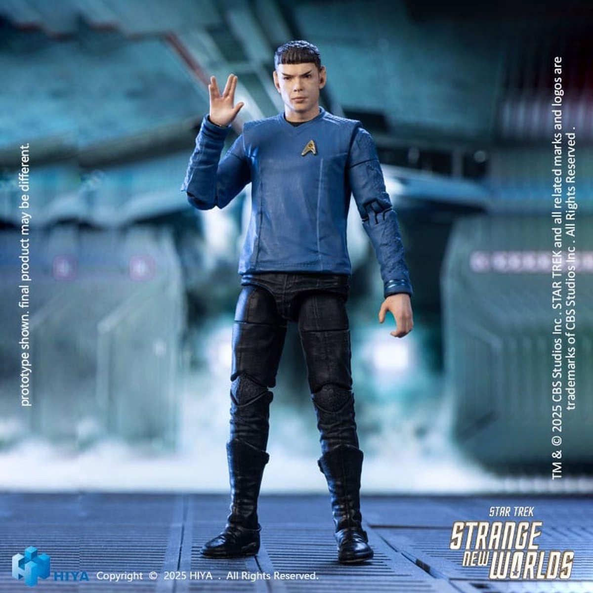 Hiya Toys Star Trek Strange New Worlds Exquisite Mini Series Actionfigur 1/18 Spock 11 cm Action Figuur