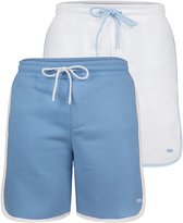 Felix Hardy Jogger Shorts - Sweatshorts - Shorts - Pantalons de Sport - Bermuda en Katoen - Lot de 2 hommes Blauw - Écru - XL