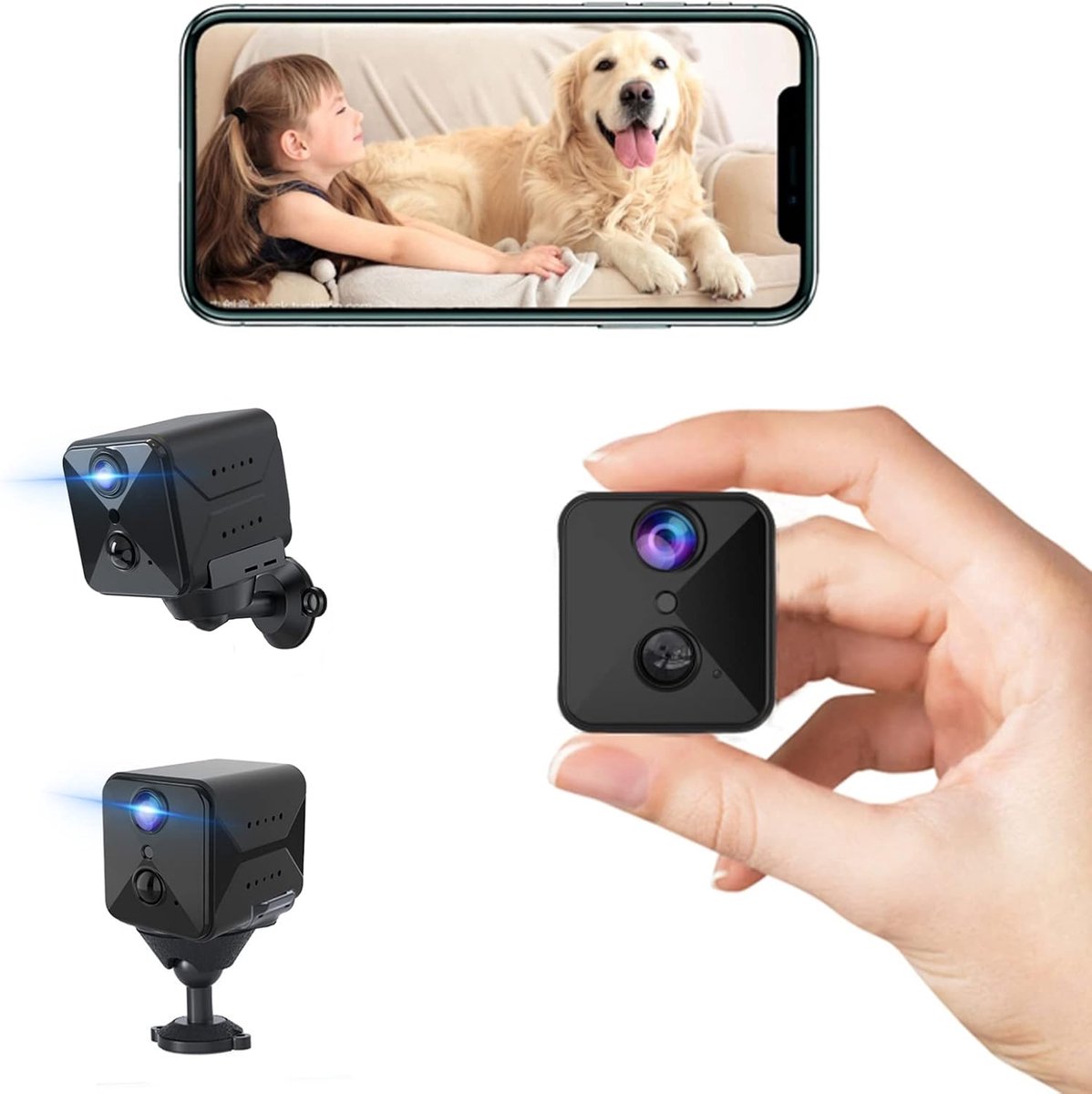 Mini-camera Full HD voor Binnenbewaking met Bewegingssensor en Nachtzicht